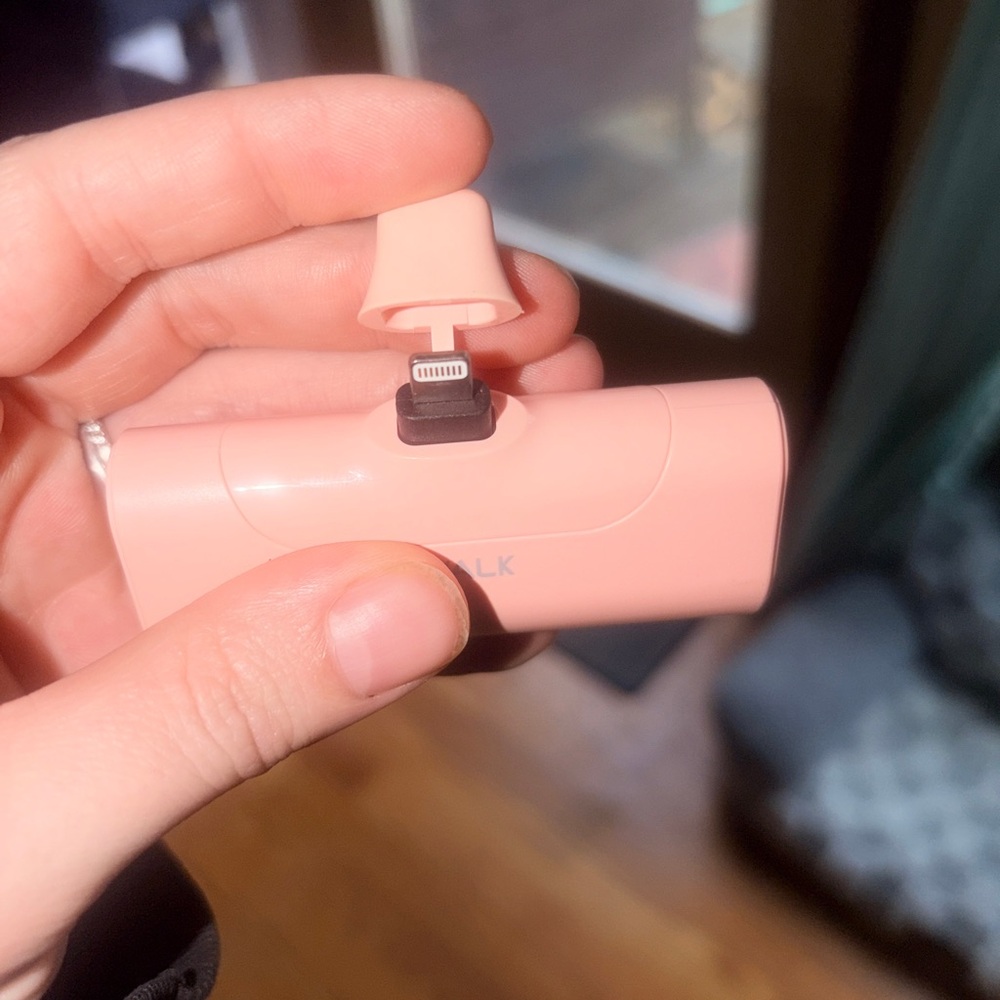 Pink Lightning Connector Adapter